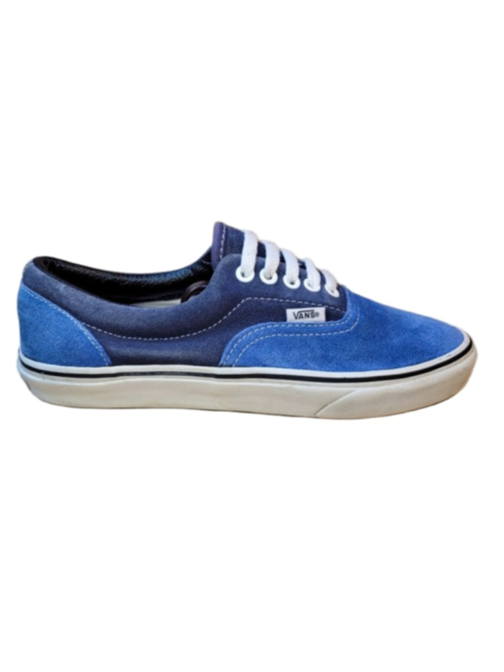 Vans Era Classic Low-Top Athletic Dual-toned Blue Suede Size 6.5 Mens 8 Womens